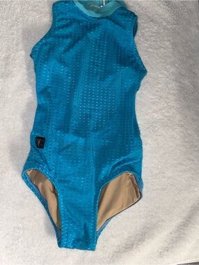 Kandi Kouture Turquoise Sleeveless One-Piece Leotard Size CXL (10/12)